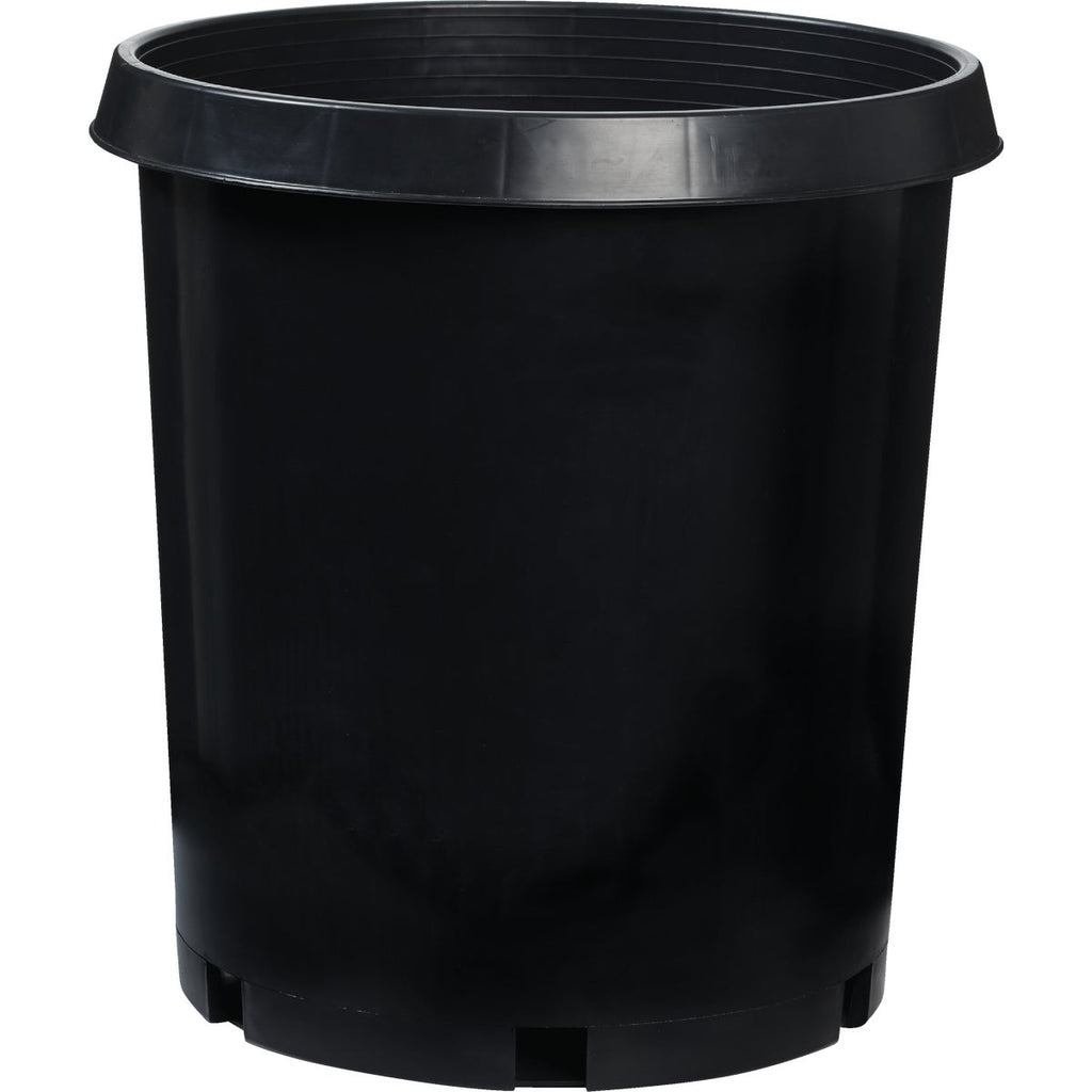 Myers 7 Gal. 14-1/2 In. H. x 12-3/4 In. Dia. Black Poly Flower Pot