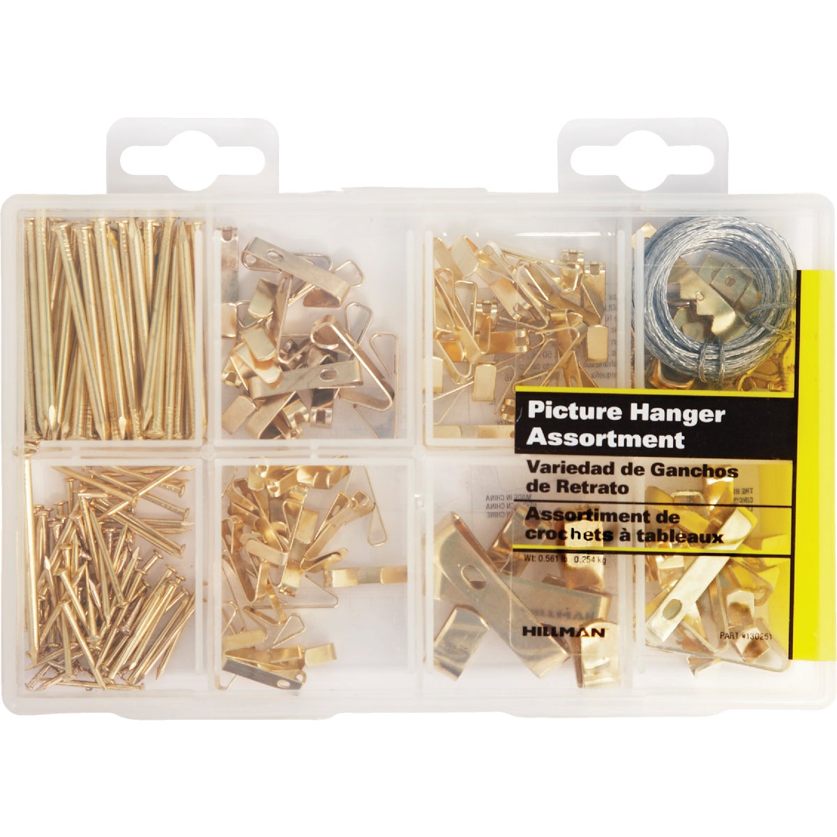 Hillman The Fastener Center Steel Picture Hanger Fastener Assortment Kit (206 Pcs.)