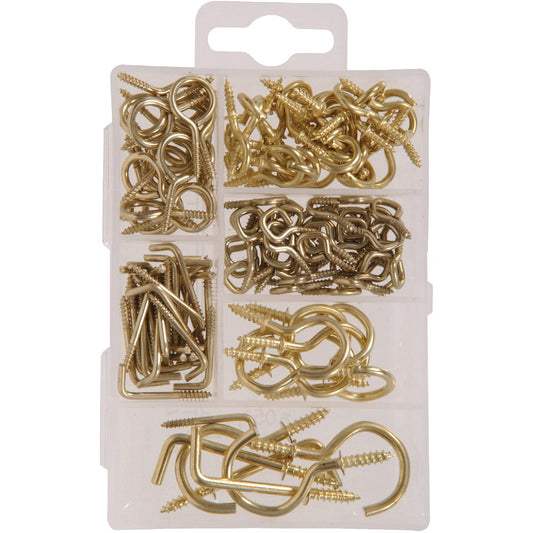 Hillman The Fastener Center Steel Hook Household Fastener Assortment Kit (125 Pcs.)