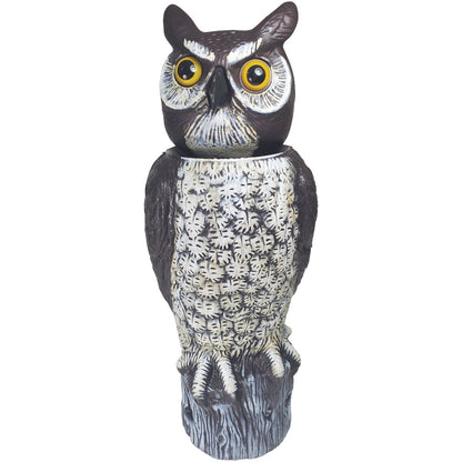 Gardeneer 18 In. H. Solar Motion Activated Owl Pest Deterrent Decoy