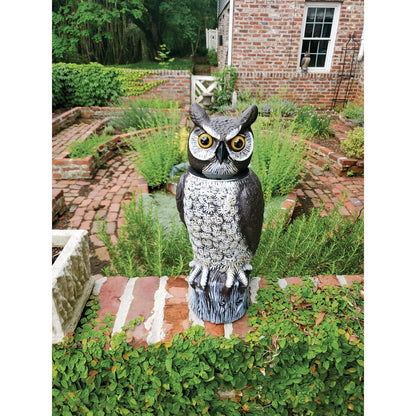 Gardeneer 18 In. H. Solar Motion Activated Owl Pest Deterrent Decoy
