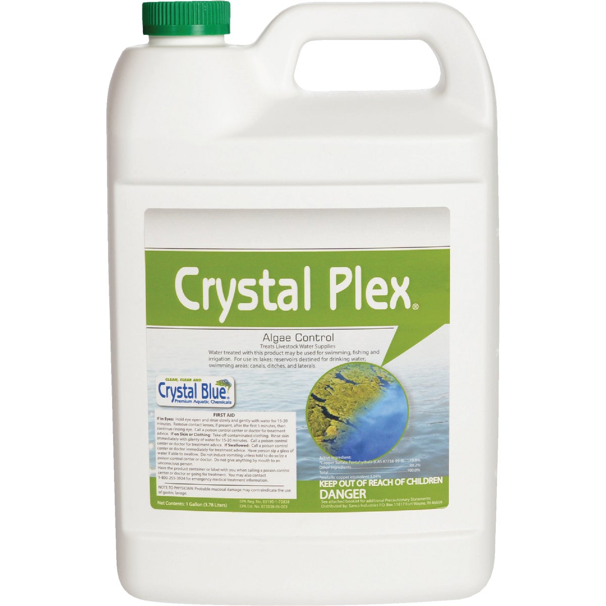 Crystal Plex 1 Gal. Liquid 1-Acre Coverage Area Algae Control Step 3 Gallon