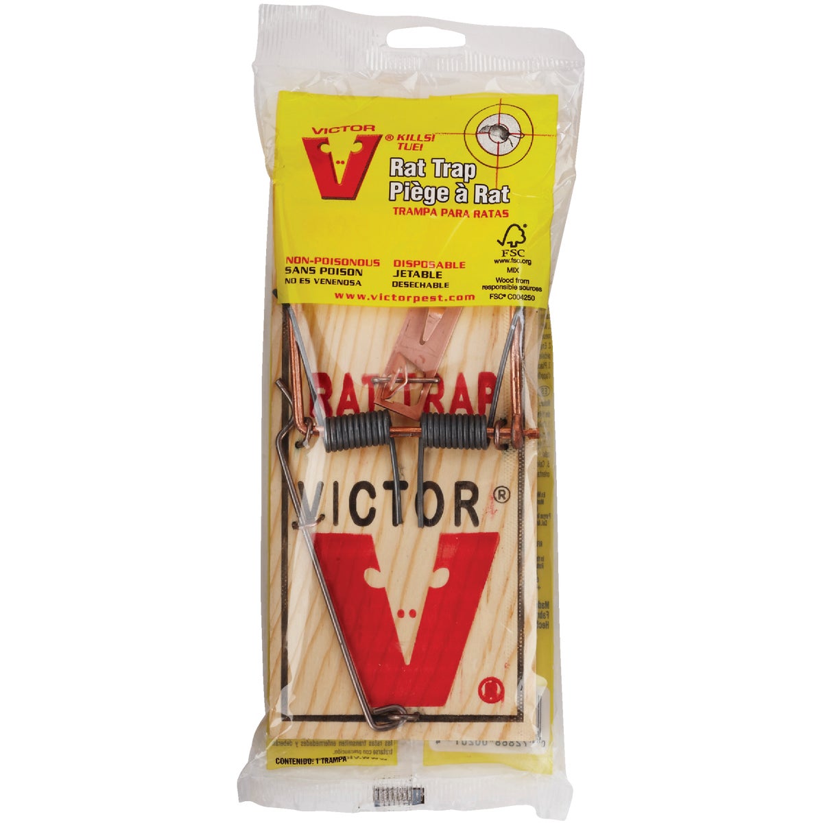 Victor Mechanical Metal Pedal Rat Trap (1-Pack)