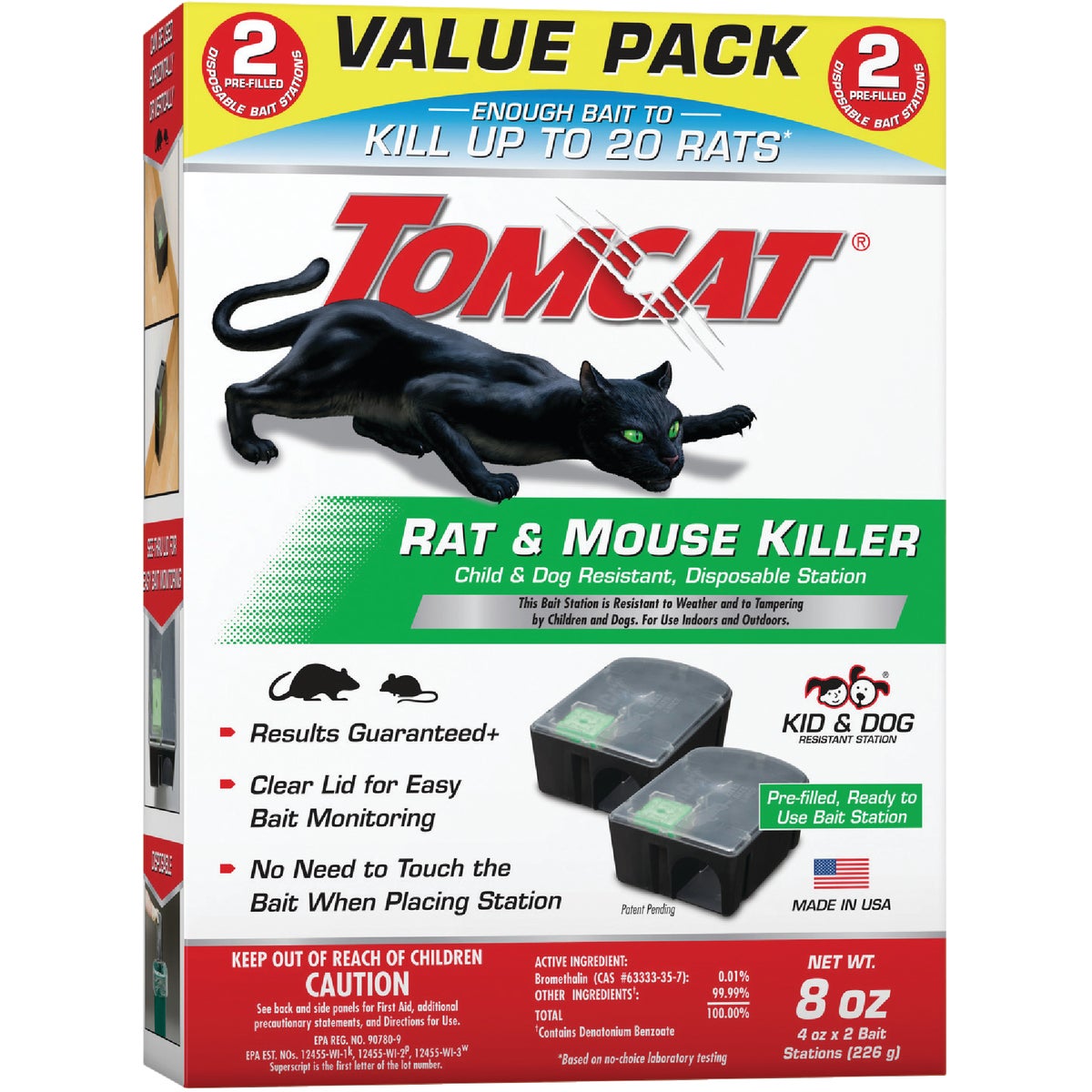 Tomcat Disposable Rat & Mouse Bait Station (2-Pack)