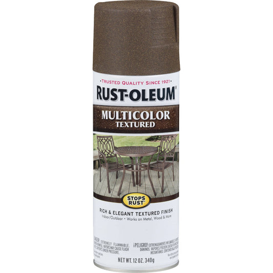 Rust-Oleum Stops Rust MultiColor 12 Oz. Textured Spray Paint, Autumn Brown