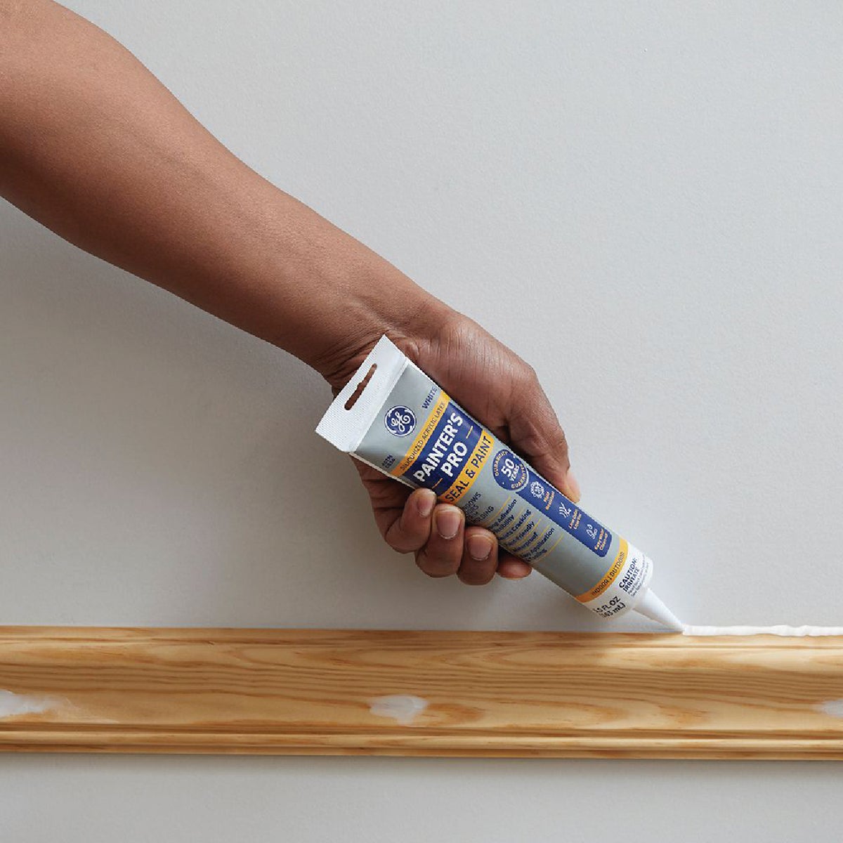 GE Painter's Pro 5.5 Oz. Clear Siliconized Acrylic Latex Caulk