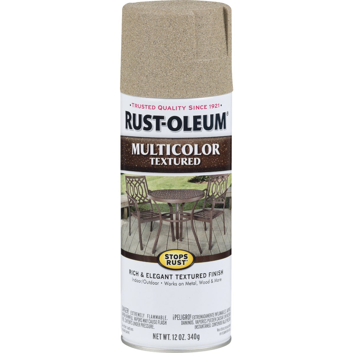 Rust-Oleum Stops Rust MultiColor 12 Oz. Textured Spray Paint, Desert Bisque