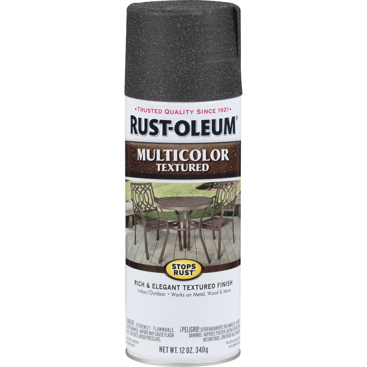 Rust-Oleum Stops Rust MultiColor 12 Oz. Textured Spray Paint, Aged Iron