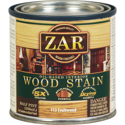 ZAR Oil-Based Wood Stain, Fruitwood, 1/2 Pt.