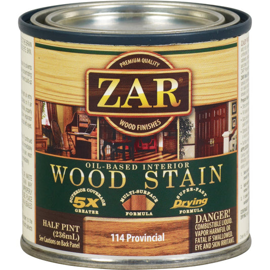 ZAR Oil-Based Wood Stain, Provincial, 1/2 Pt.