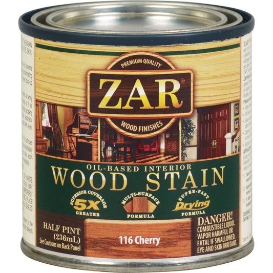 ZAR Oil-Based Wood Stain, Cherry, 1/2 Pt.