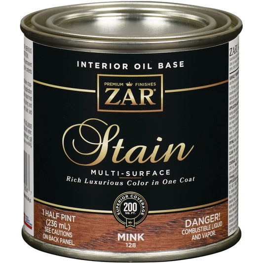 ZAR Oil-Based Wood Stain, Mink, 1/2 Pt.