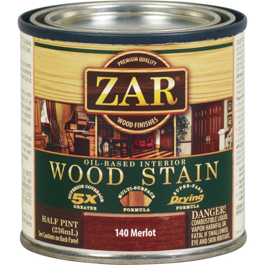 ZAR Oil-Based Wood Stain, Merlot, 1/2 Pt.