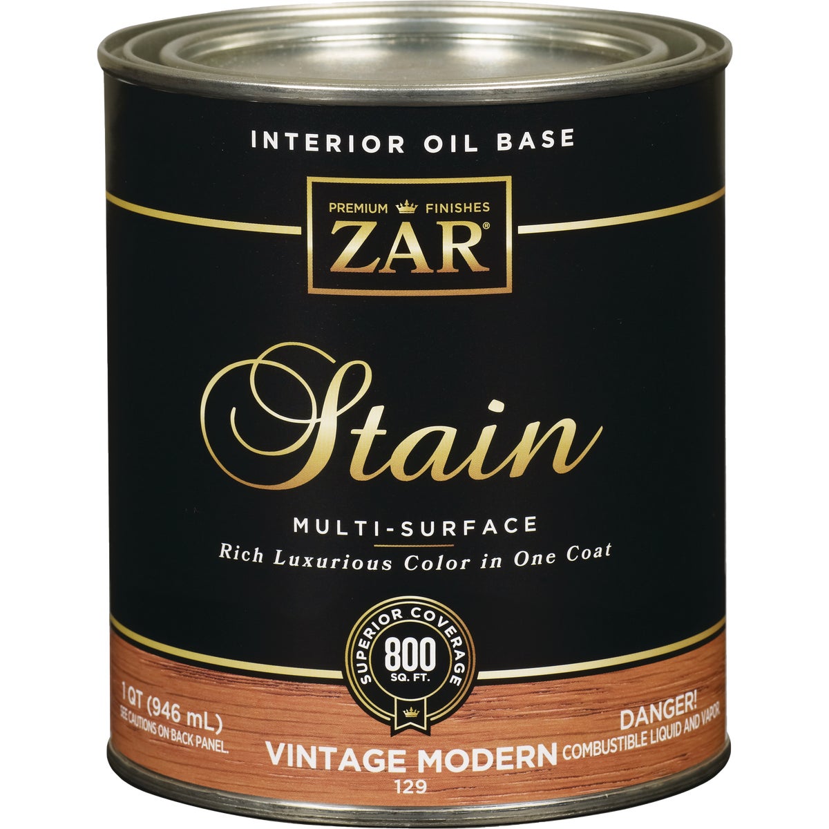 ZAR Oil-Based Wood Stain, Vintage Modern, 1 Qt.