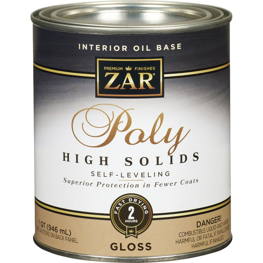 ZAR VOC Gloss Classic Wood Finish Interior Polyurethane, 1 Qt.