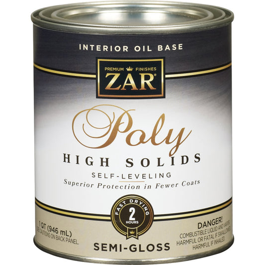 ZAR VOC Semi-Gloss Classic Wood Finish Interior Polyurethane, 1 Qt.