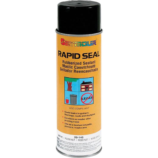 Seymour Rapid Seal 18 Oz. Rubberized Sealant, Black