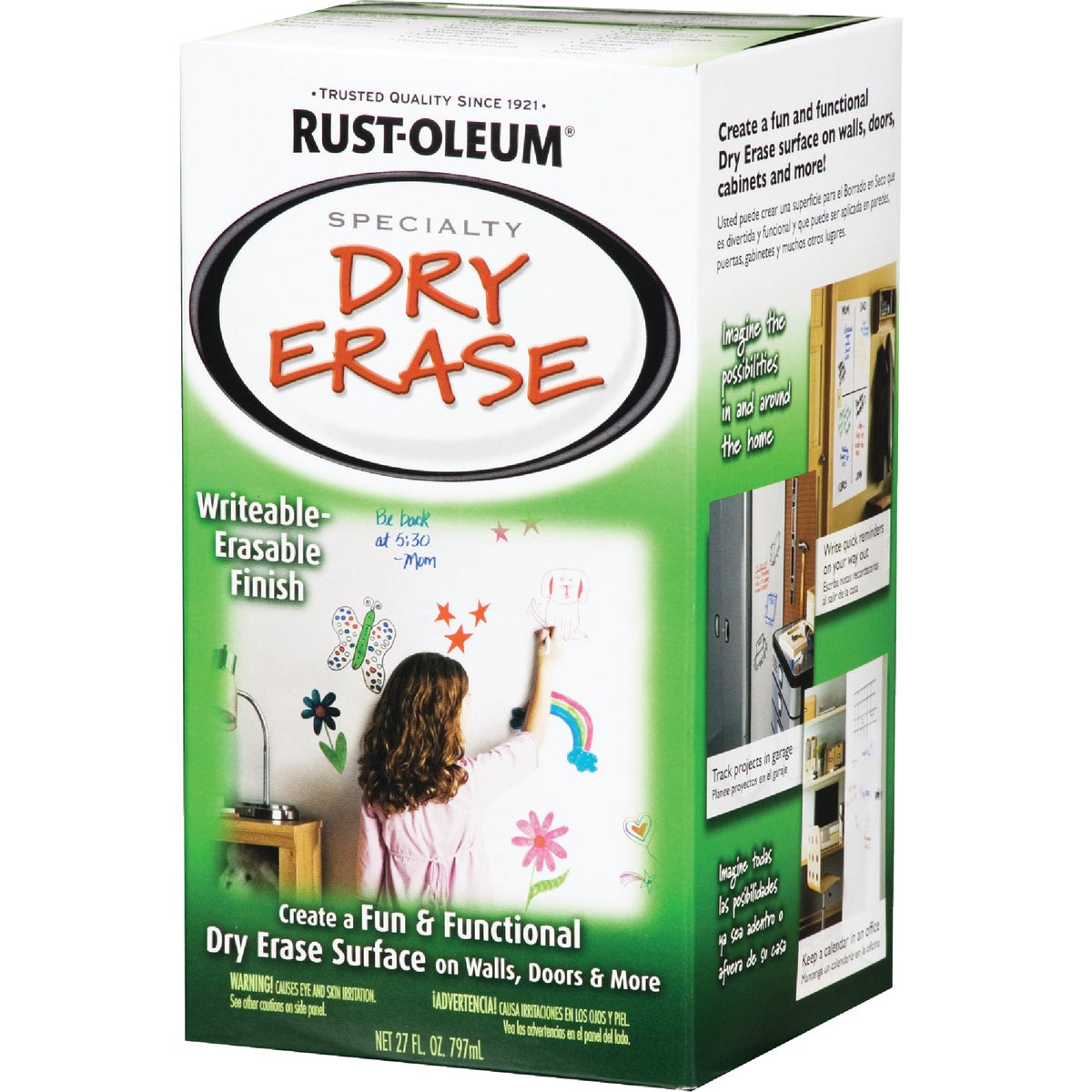 Rust-Oleum Quart White Satin Dry Erase Paint