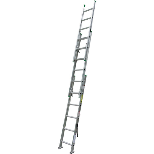 Werner 16 Ft. Compact Aluminum Extension Ladder with 225 Lb. Load Capacity Type II Duty Rating