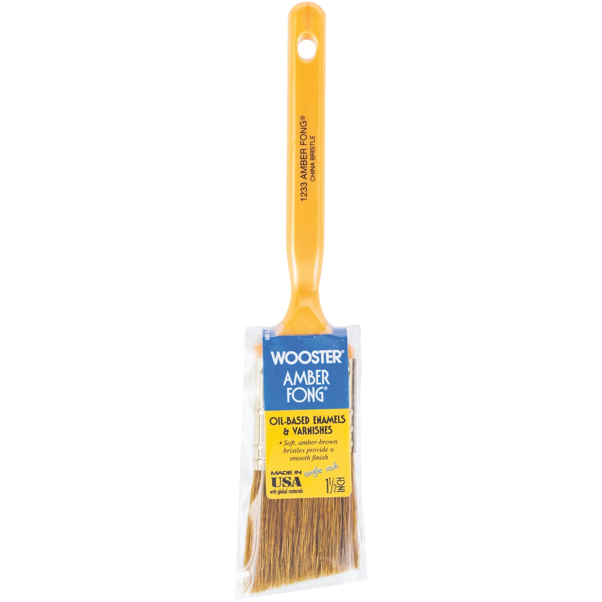 Wooster Amber Fong 1-1/2 In. Angle Sash Paint Brush