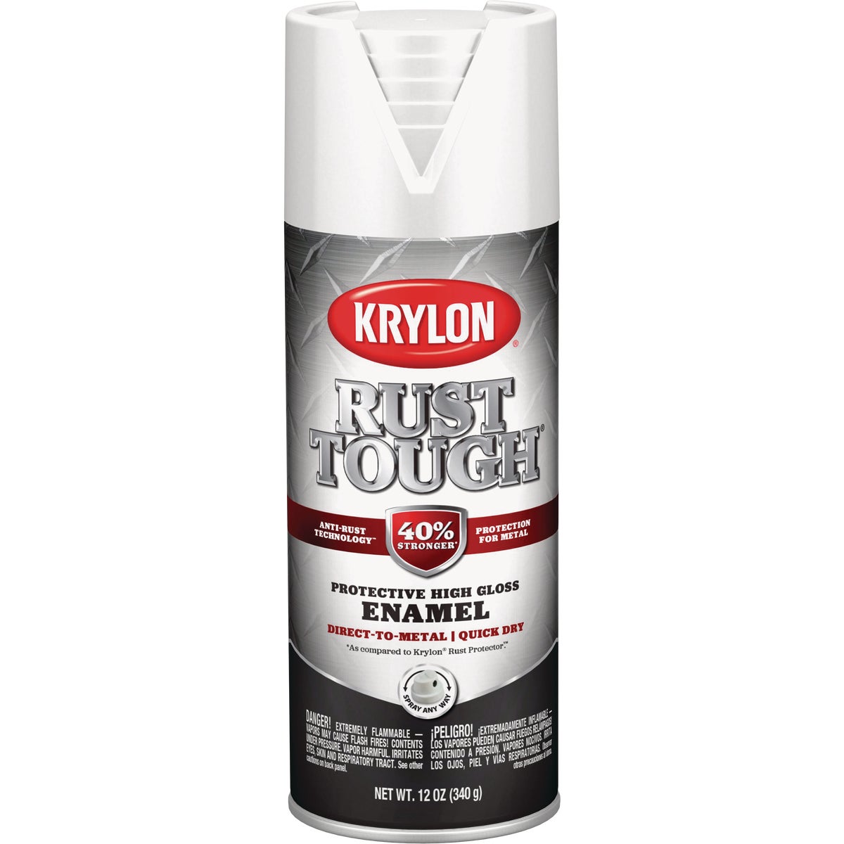 Krylon Rust Protector 12 Oz. Gloss Alkyd Enamel Spray Paint, White