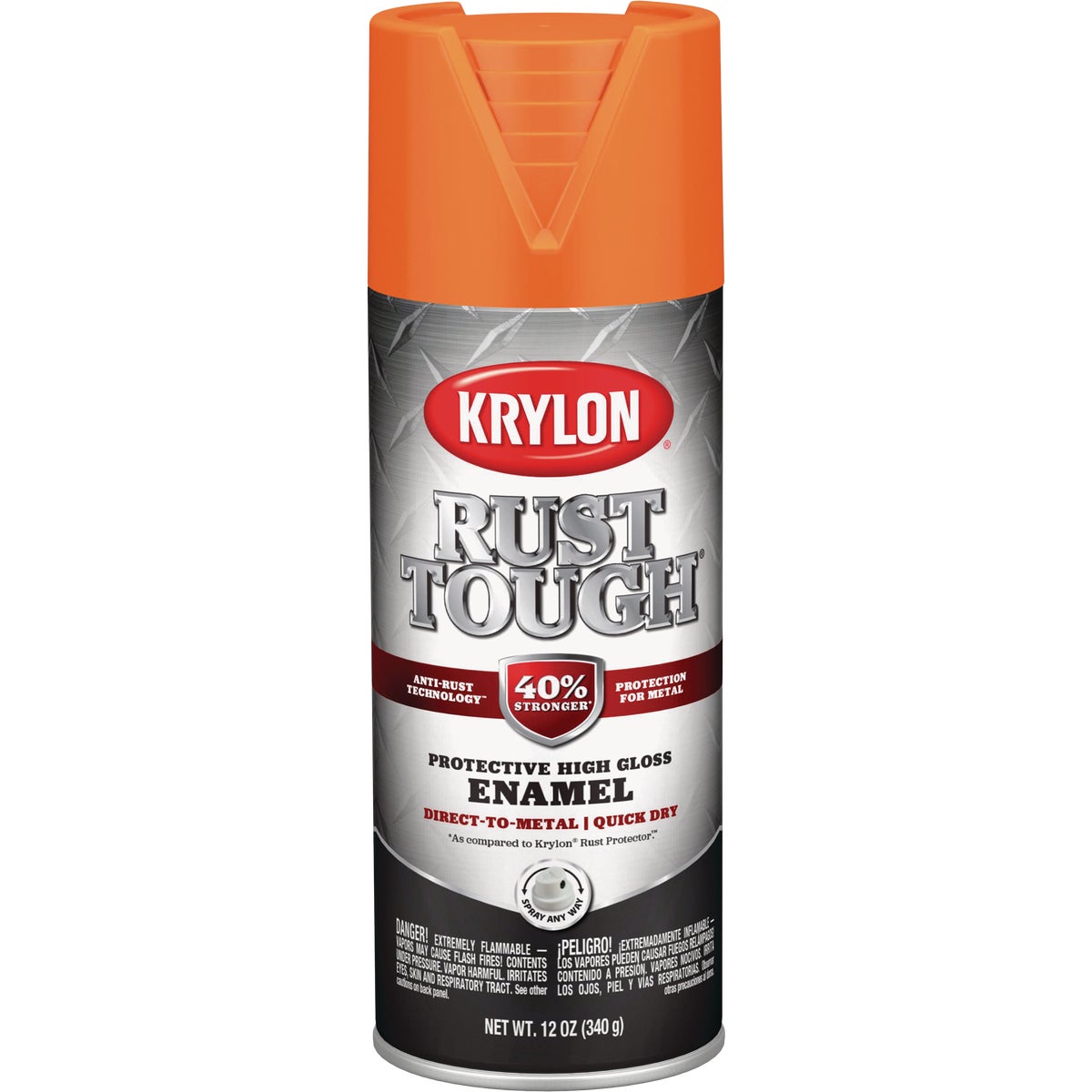 Krylon Rust Protector 12 Oz. Gloss Alkyd Enamel Spray Paint, Orange