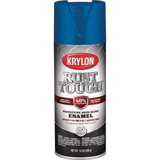 Krylon Rust Protector 12 Oz. Gloss Alkyd Enamel Spray Paint, Blue