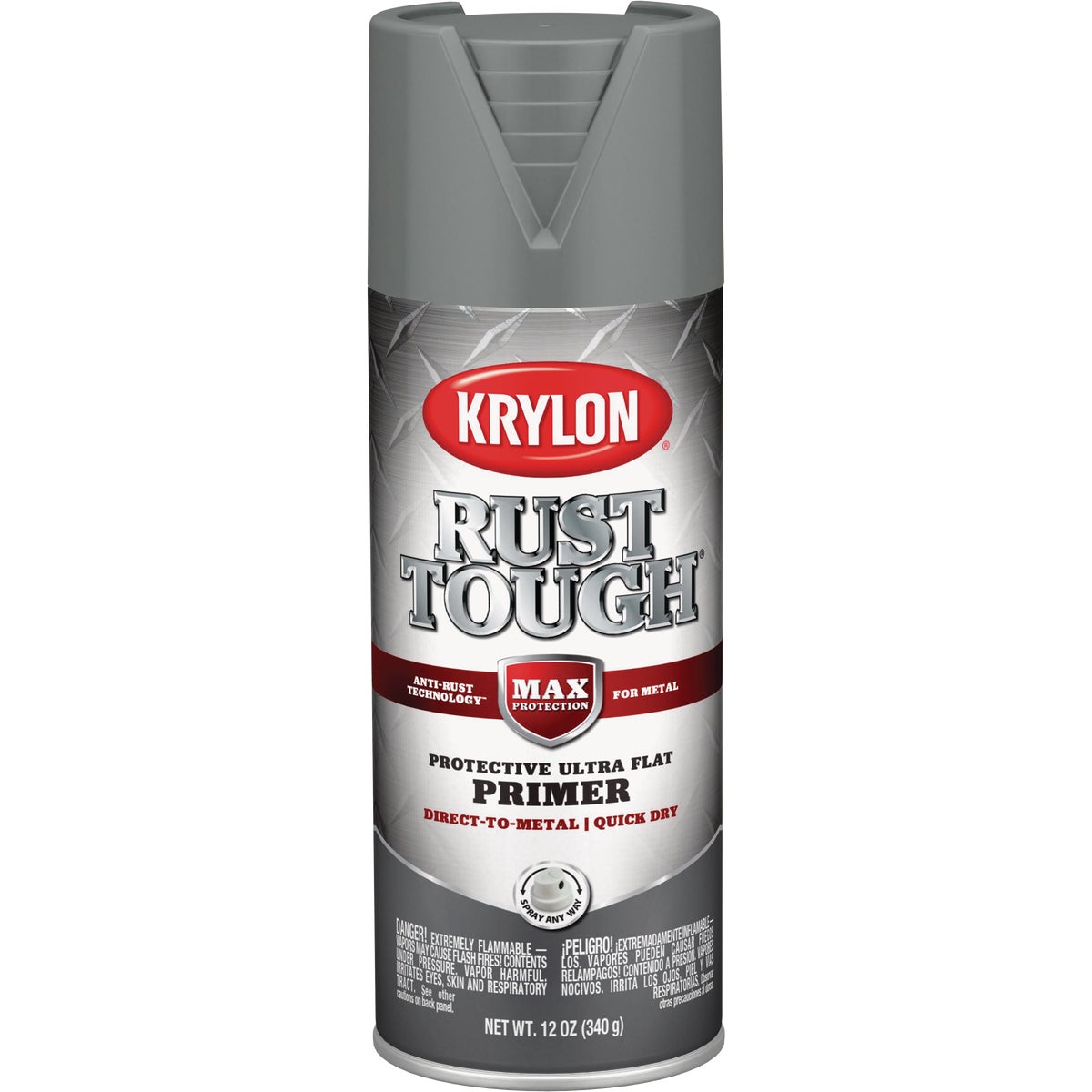 Krylon Rust Protector Gray 12 Oz. All-Purpose Spray Paint Primer