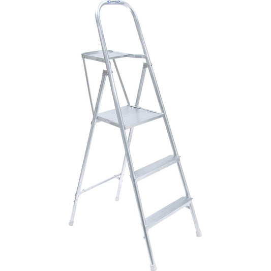 Werner 9 Ft. Reach Tubular Aluminum Platform Ladder with 200 Lb. Load Capacity Type III Ladder Rating