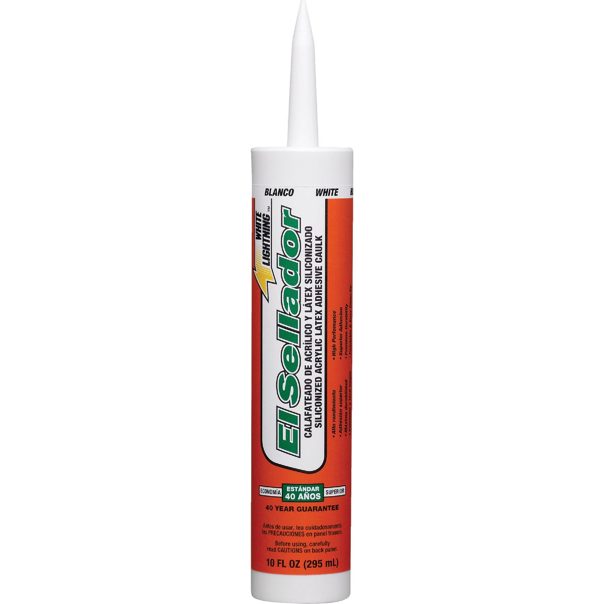 White Lightning 10 Oz. El Sellador Siliconized Acrylic Latex Caulk