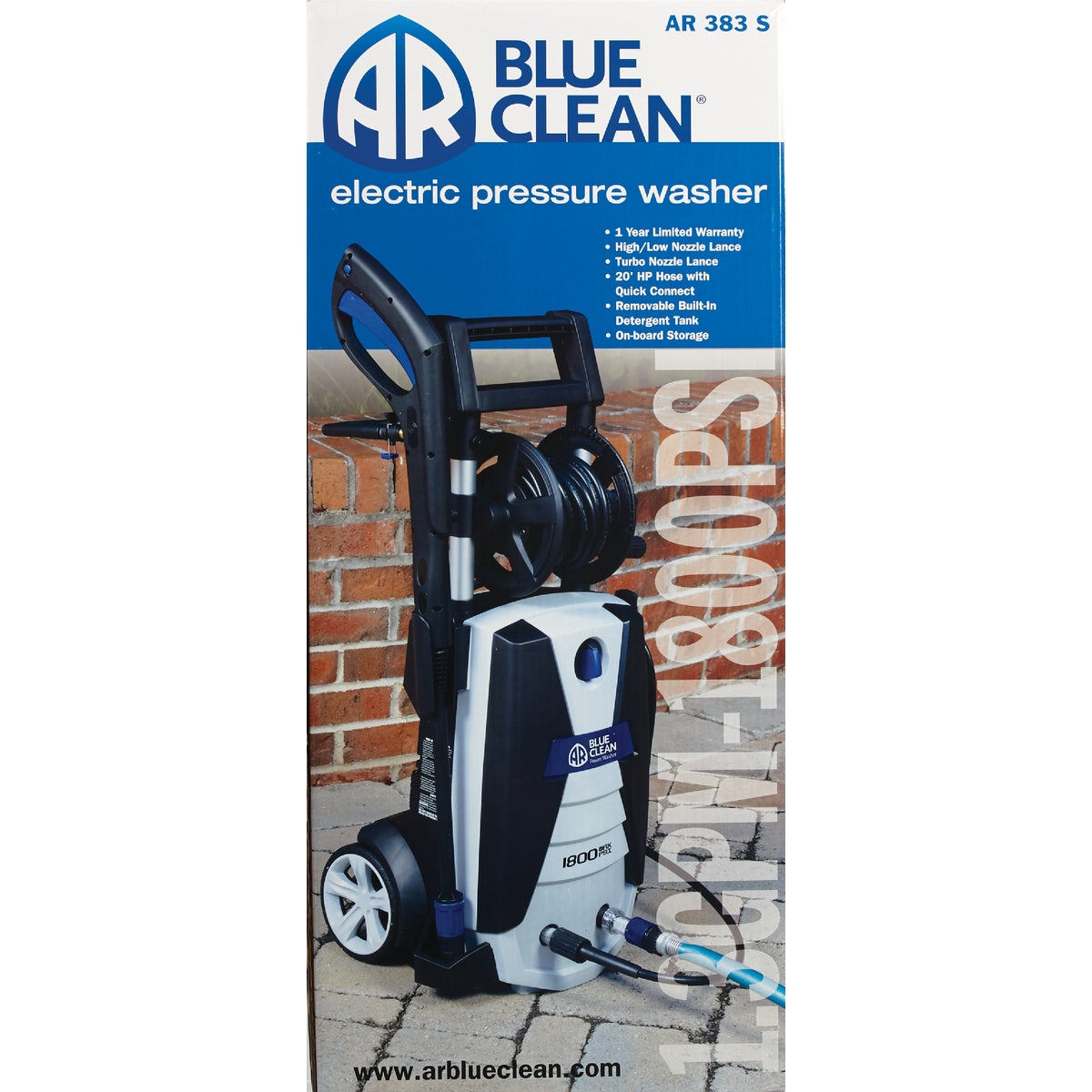 Blue Clean 2000PSI, 1.7GPM Cold Water Electric Pressure Washer