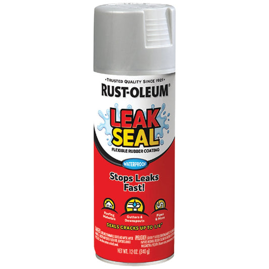 Rust-Oleum LeakSeal 12 Oz. Flexible Rubber Coating, Silver