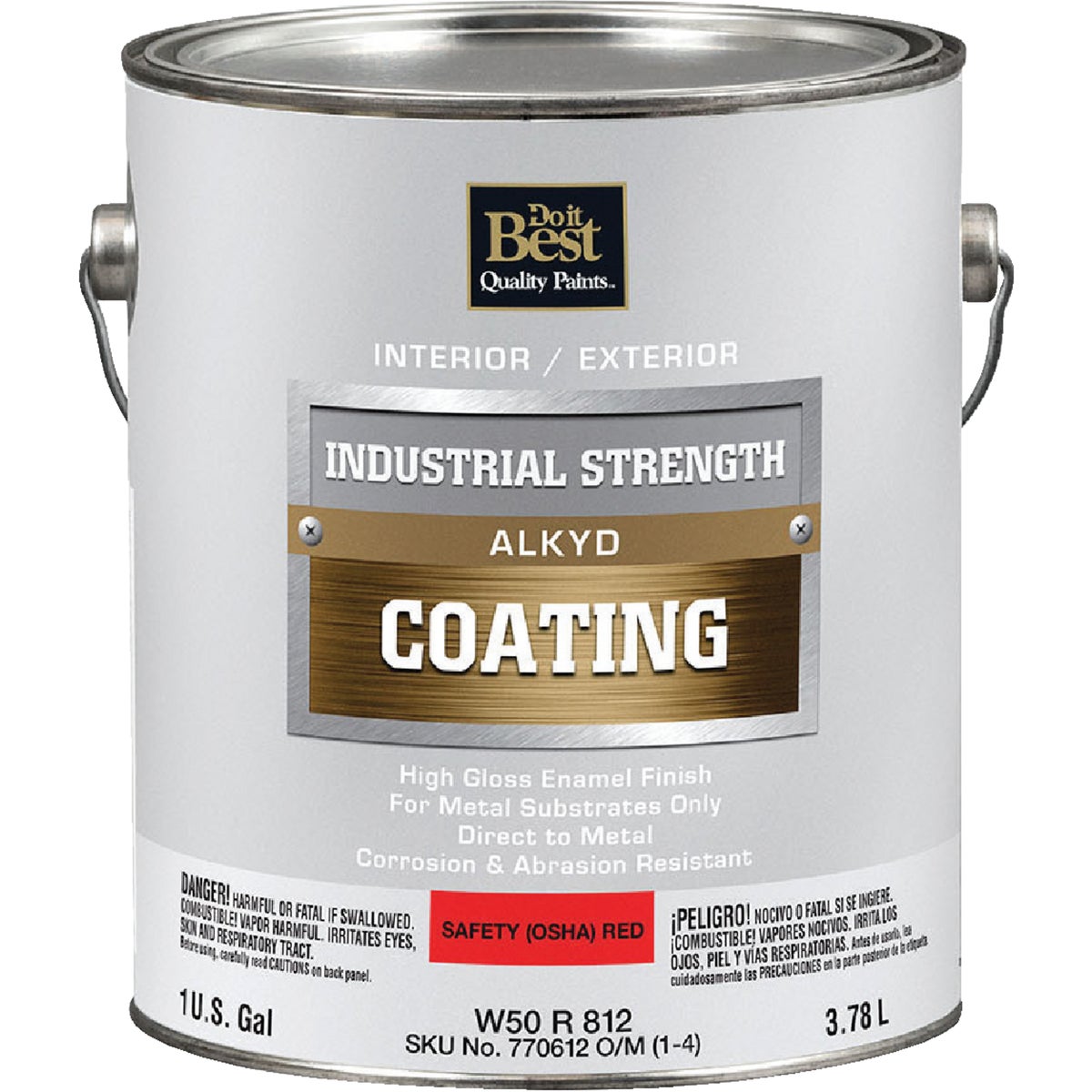Do it Best Alkyd Industrial Coating, Osha Red, 1 Gal.