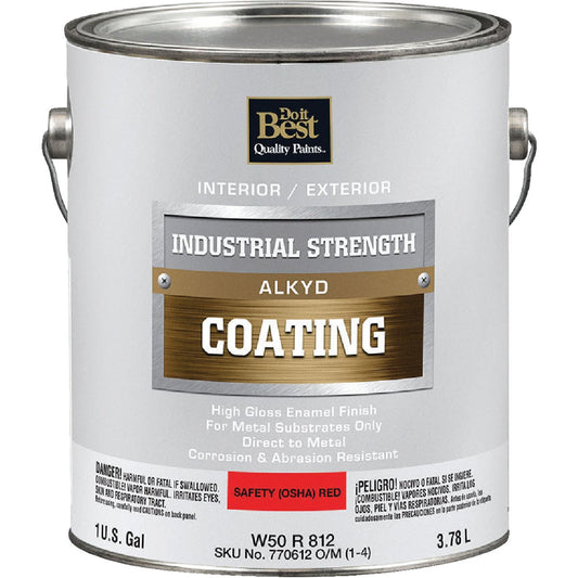 Do it Best Alkyd Industrial Coating, Osha Red, 1 Gal.