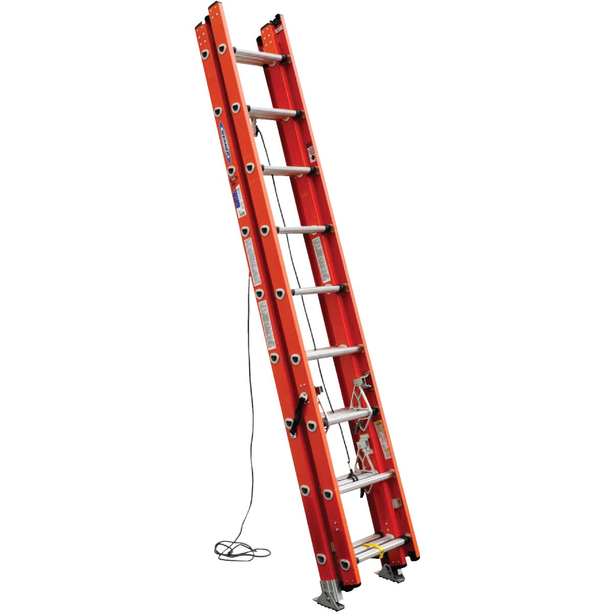 Werner 24 Ft. Compact Fiberglass Extension Ladder with 300 Lb. Load Capacity Type IA Duty Rating