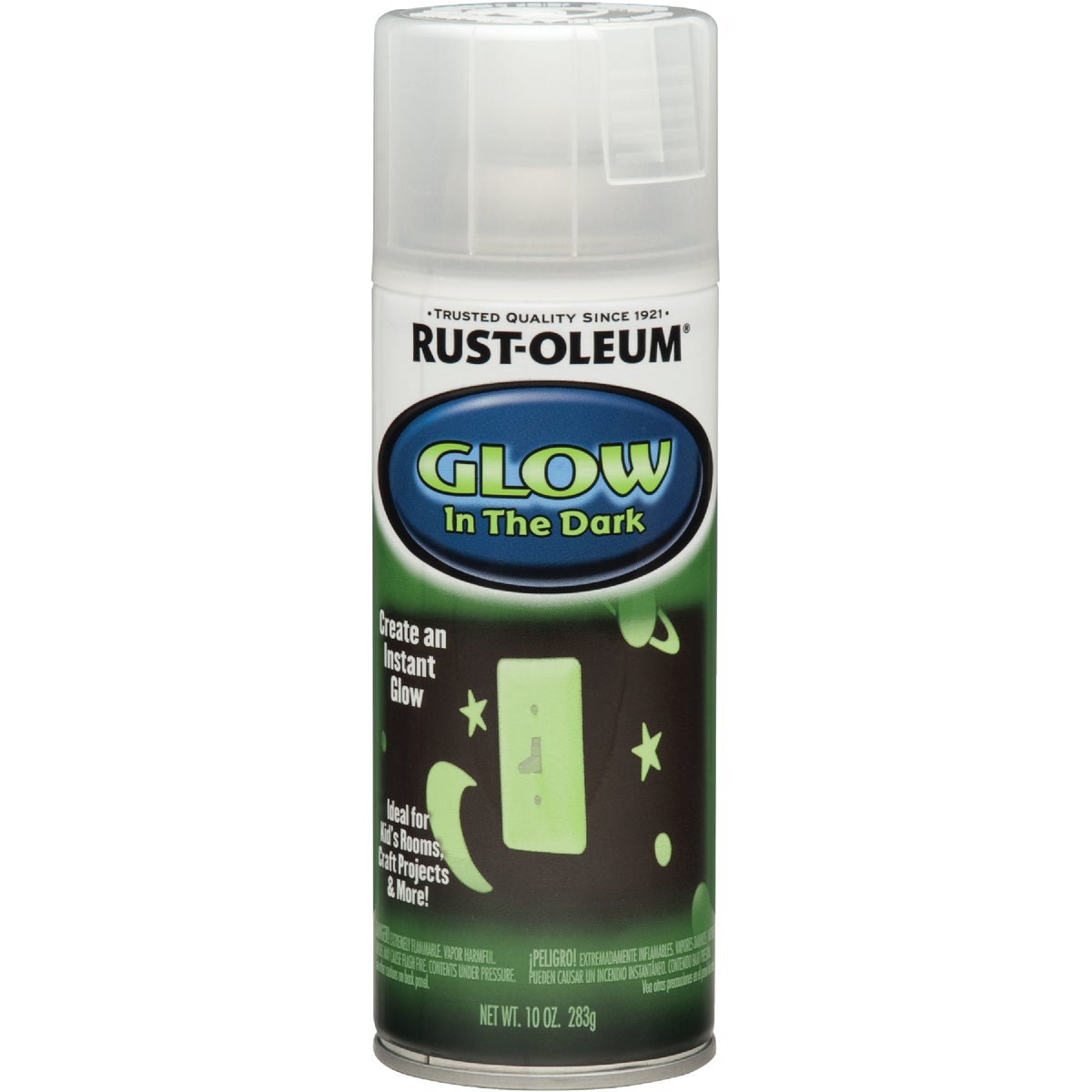 Rust-Oleum Glow In The Dark 10 Oz. Flat Spray Paint, Green