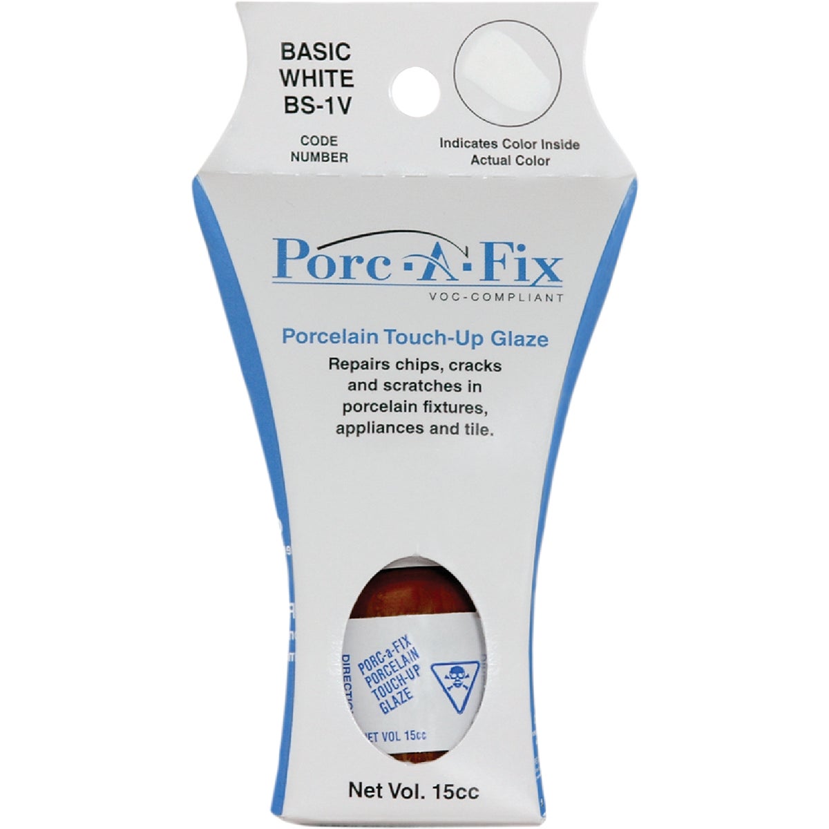 Fixture-Fix Porc-A-Fix Basic White Porcelain Touch-up Paint, 15cc