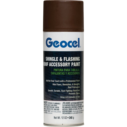 Geocel Brown Shingle and Flashing Accessory Spray Paint