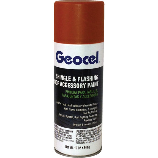 Geocel Terra Cotta Shingle and Flashing Accessory Spray Paint