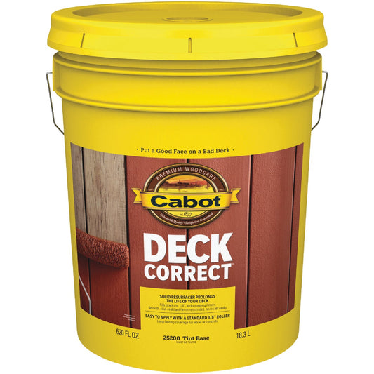 Cabot DeckCorrect Tint Base Wood Deck Resurfacer, 5 Gal.