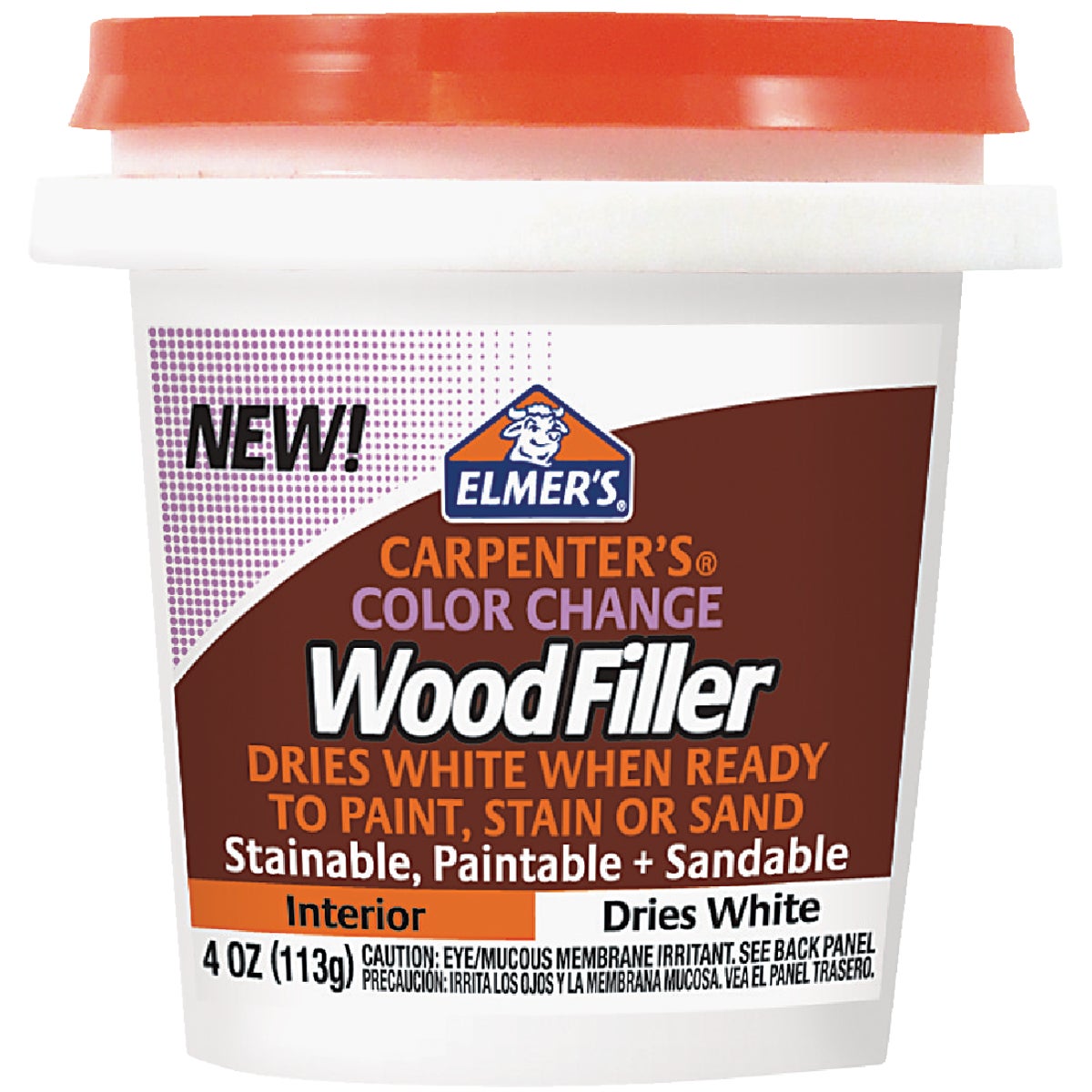 Elmer's Carpenter's 4 Oz. Color Change Wood Filler, White