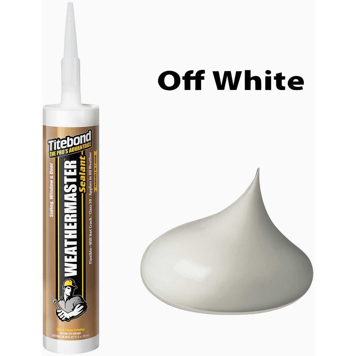 Titebond WeatherMaster 10 Oz. Polymer Sealant, 45501 Off White