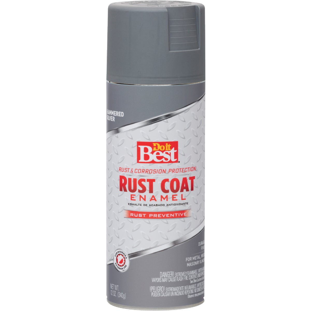 Do it Best Rust Coat Silver 12 Oz. Anti-Rust Spray Paint