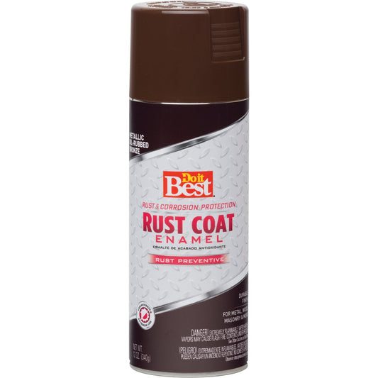 Do it Best Rust Coat Oil-Rubbed Bronze Metallic 12 Oz. Anti-Rust Spray Paint