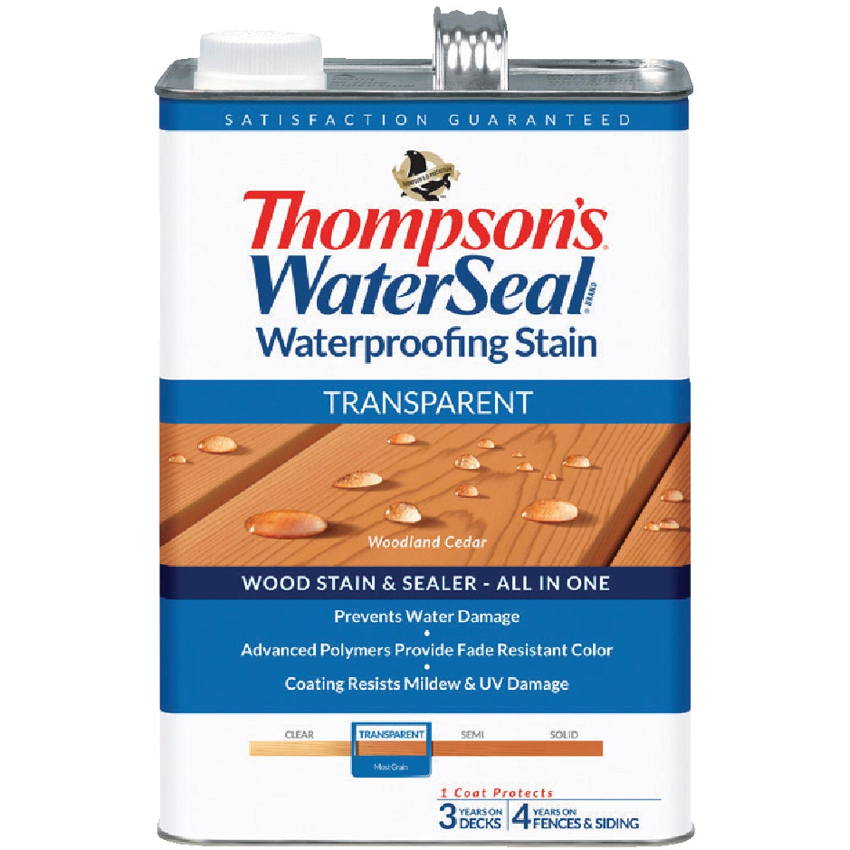 Thompsons WaterSeal Transparent Waterproofing Stain, Woodland Cedar, 1 Gal.