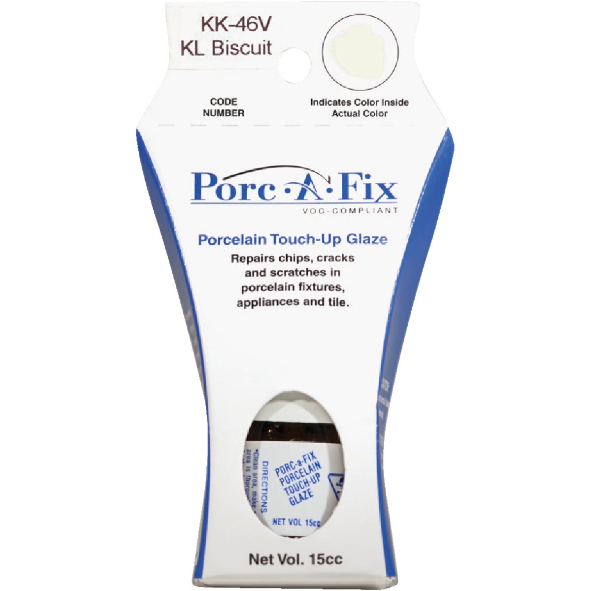 Fixture-Fix Porc-A-Fix Kohler Biscuit Porcelain Touch-up Paint, 15cc