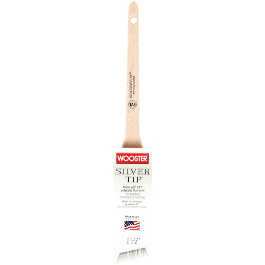 Wooster SILVER TIP 1-1/2 In. Thin Angle Sash Paint Brush