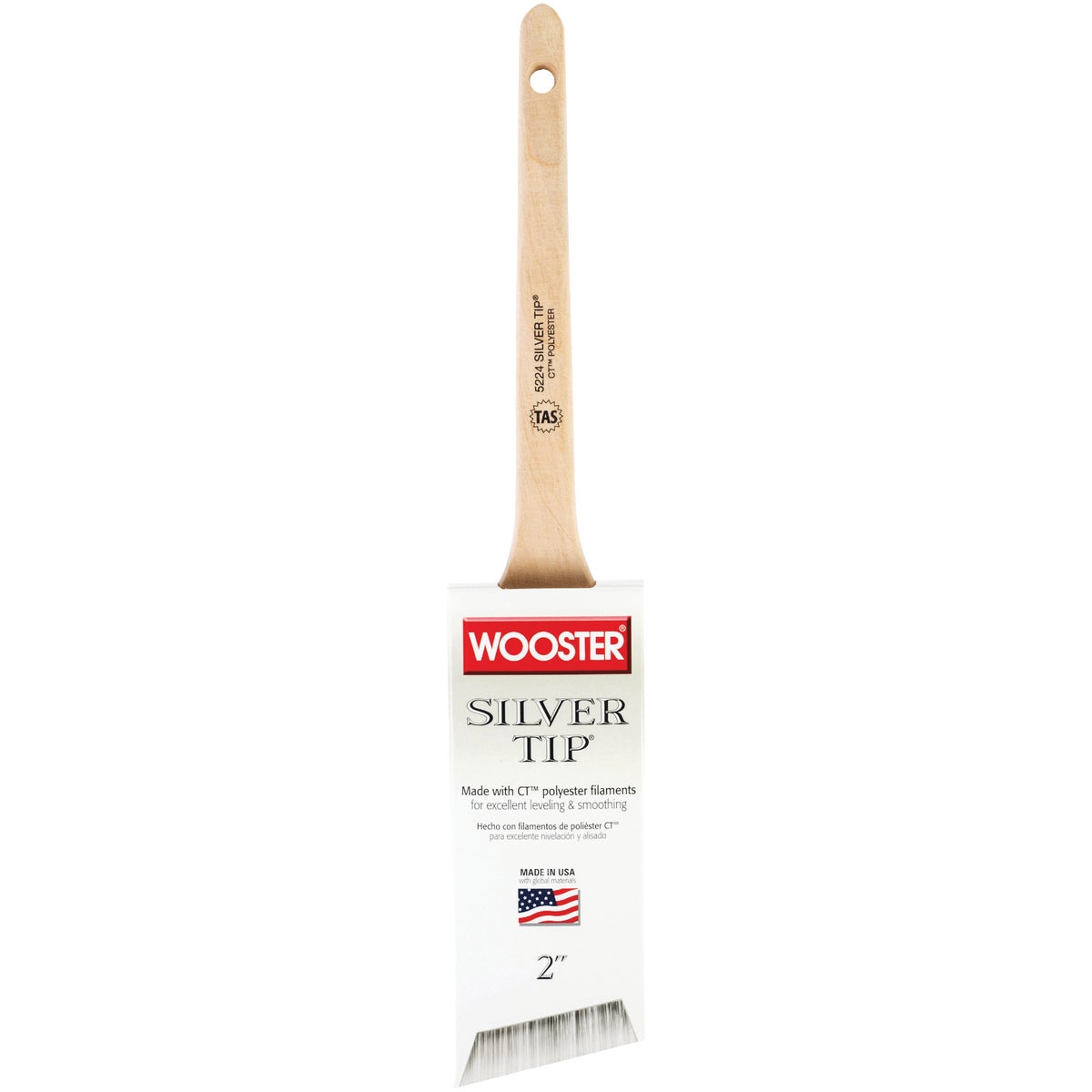 Wooster SILVER TIP 2 In. Thin Angle Sash Paint Brush