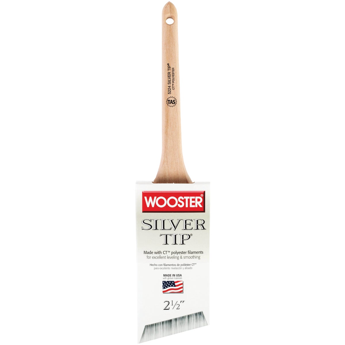 Wooster SILVER TIP 2-1/2 In. Thin Angle Sash Paint Brush