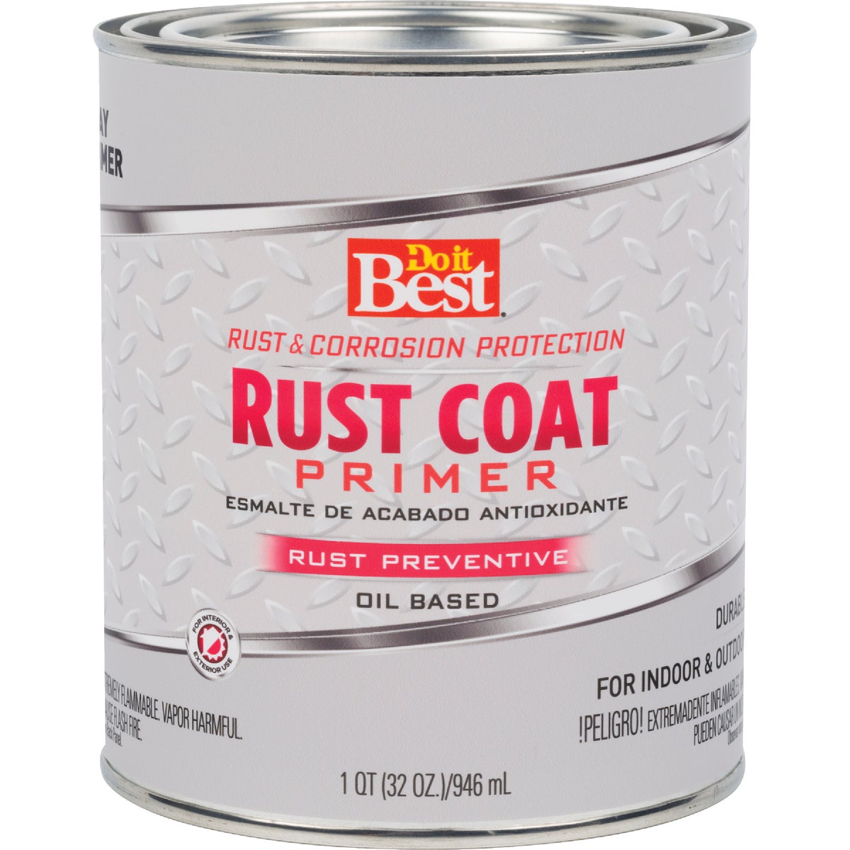 Do it Best Rust Coat Enamel Primer, Gray, 1 Qt.